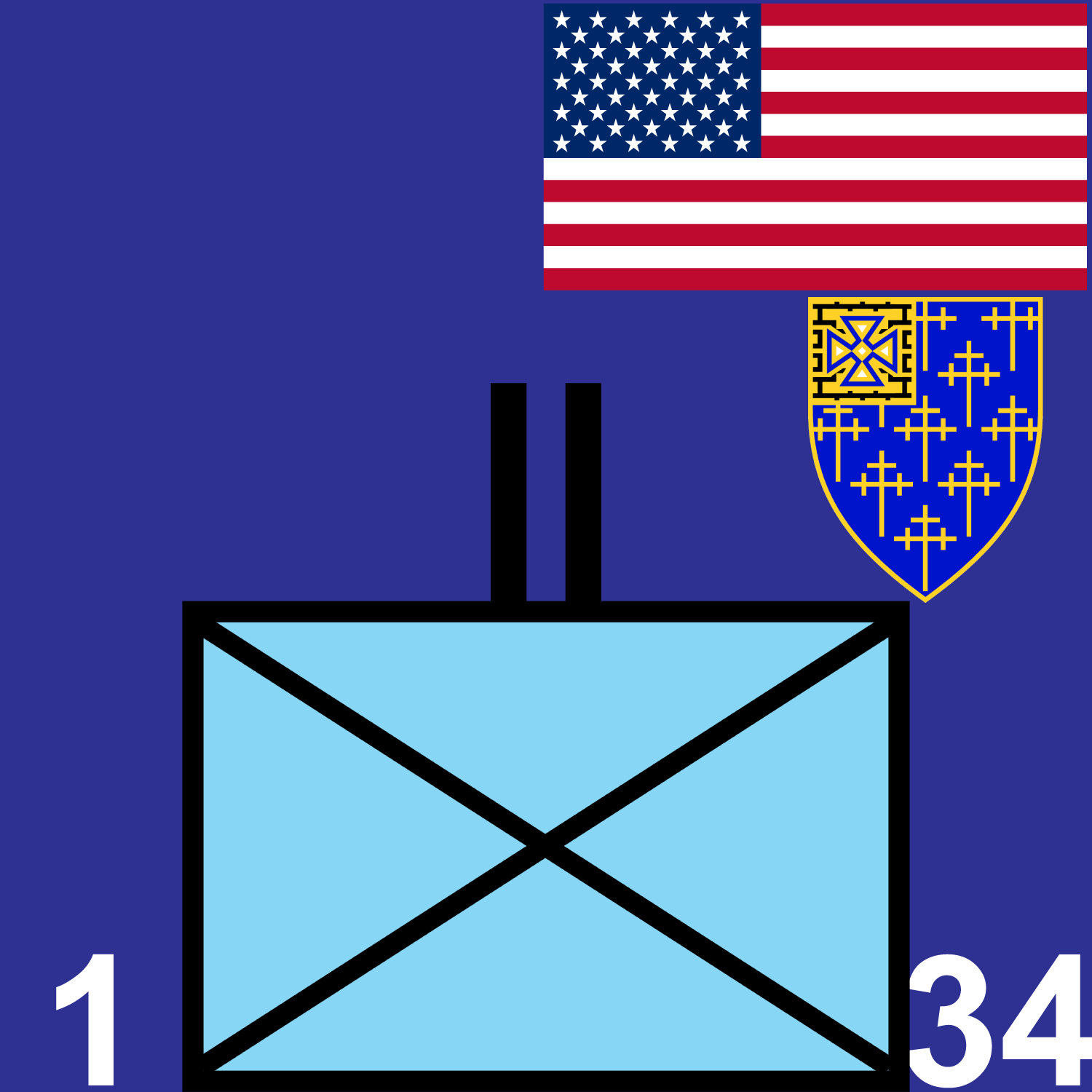 1st Battalion, 34th Infantry marker
